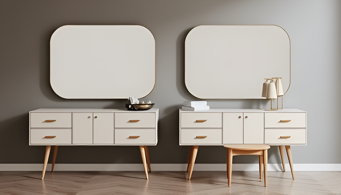 Minimalist Dressing Tables with Mirrors